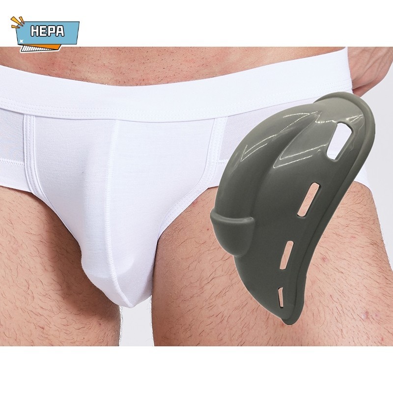 【HEPA】 Men Enlarge Penis Pouch Protection Push Up Cup Brief Underwear Swimwear Pad